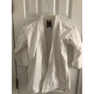 Karate Uniform by JK size 0/140 white‎ top - pant- yellow belt